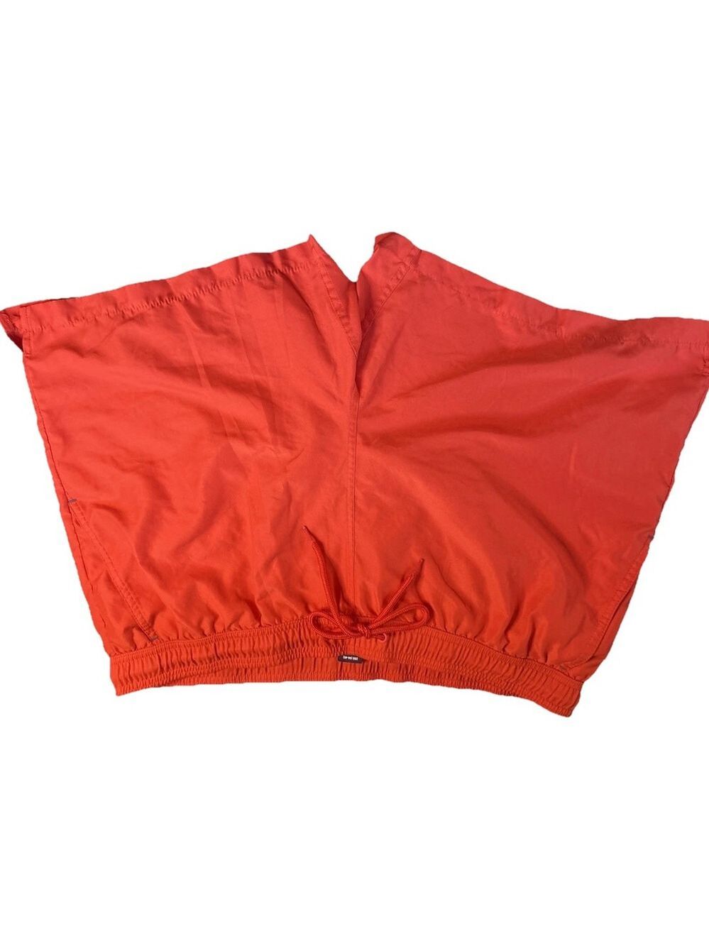 George Men’s 2XL (44-46) Swim Trunks Orange Solid Mesh Lined Pockets Quick Dry